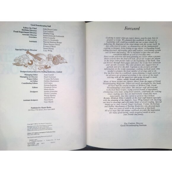 The Good Housekeeping Illustrated Cookbook 1980 Hard Cover Cook Book CLEAN - Picture 2 of 13